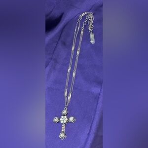 Mariana White Stone Cross Necklace Set